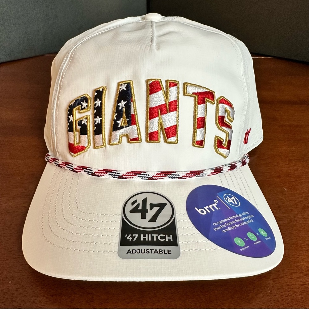NWT 47 Brand Hitch BRRR San Francisco Giants Flag Flutter Snapback Hat Cap